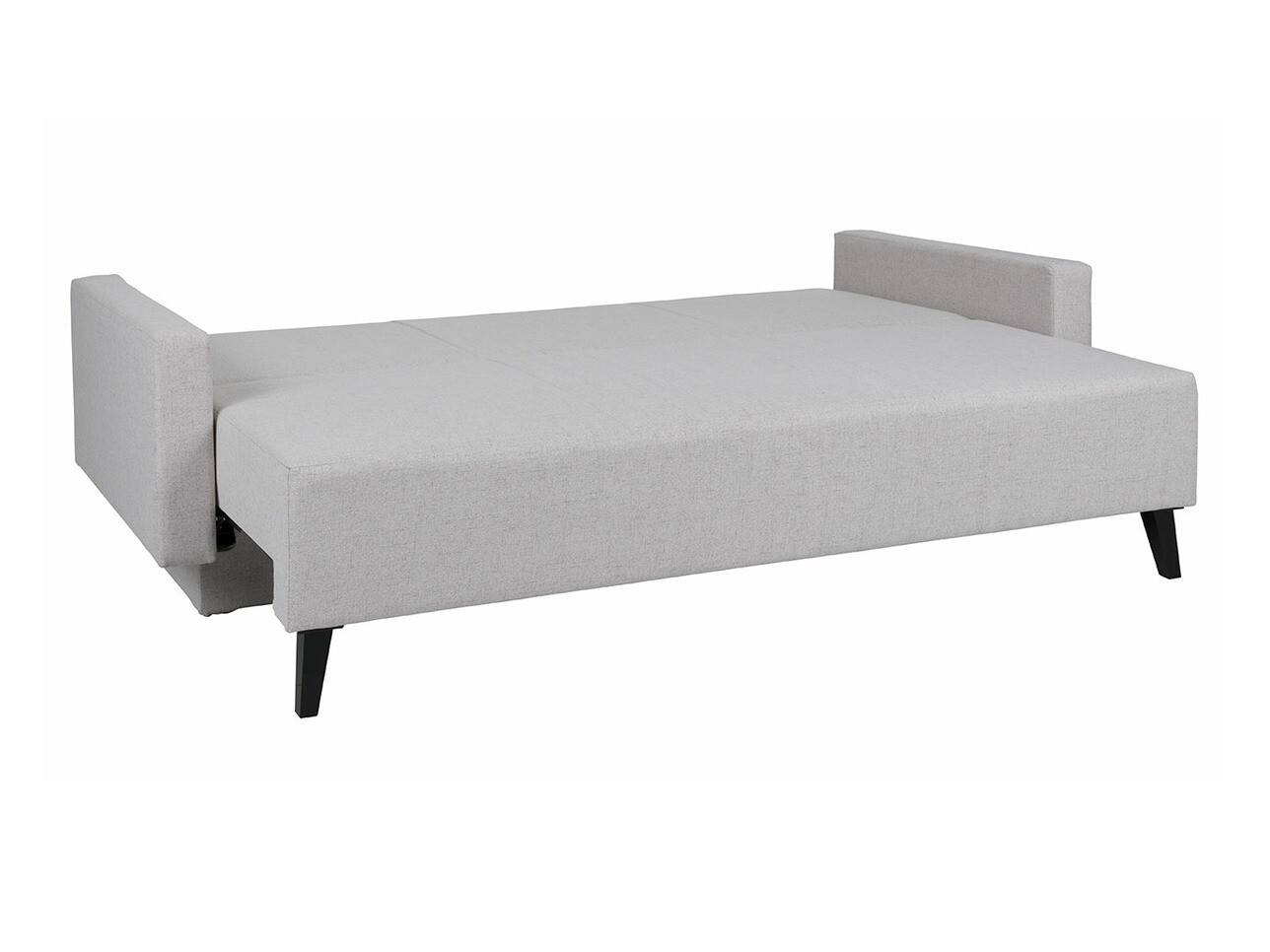 Sofa na razvlačenje Delbene 129 (Aura 23 + Sjajno crna)