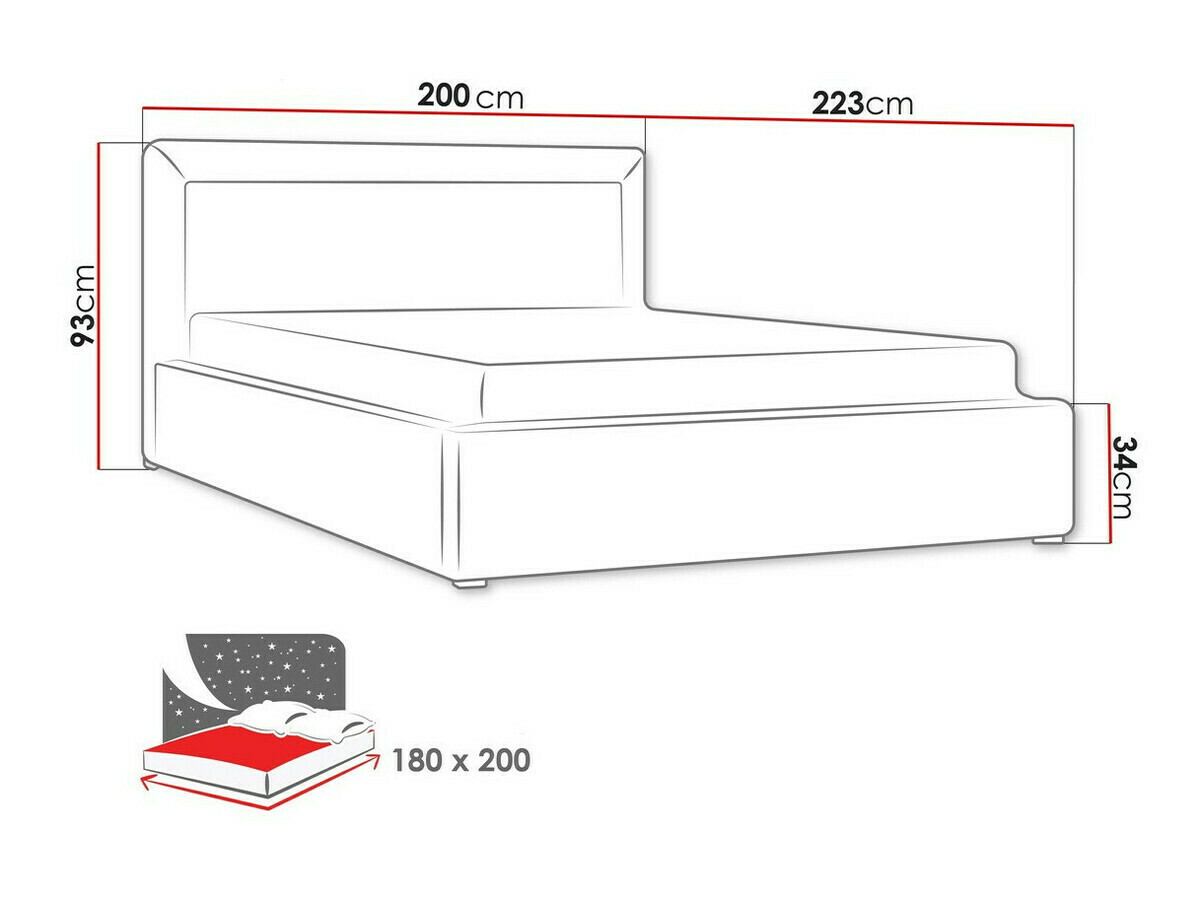 Krevet Pomona 100 (Malmo 13 376)