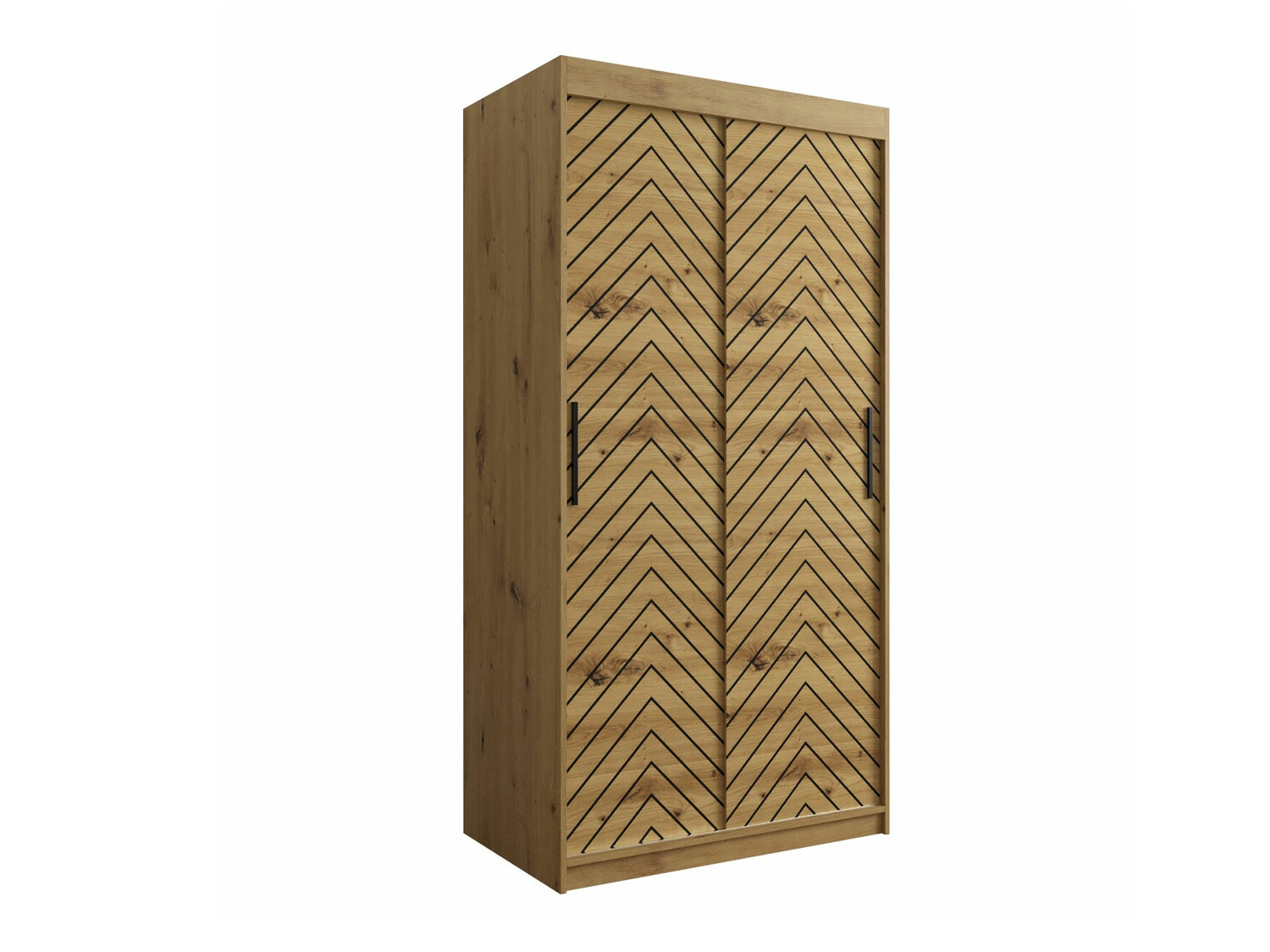 Ormar Hartford 306 (Artisan hrast + Crno)