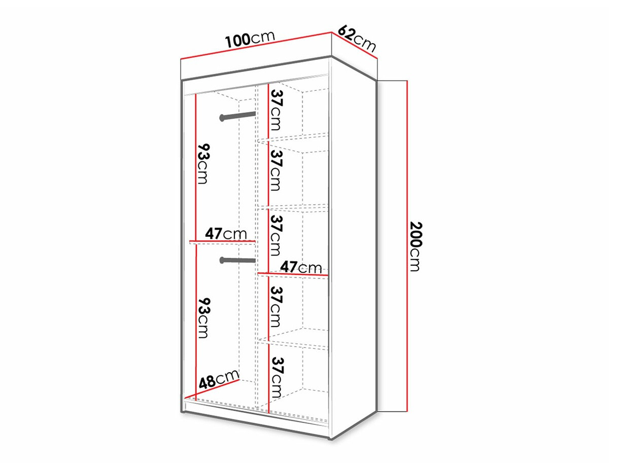 Ormar Hartford 307 (Belo + Crno)
