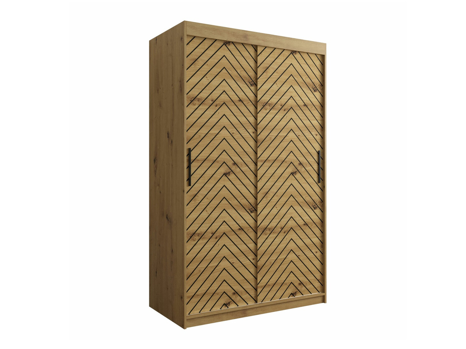 Ormar Hartford 308 (Artisan hrast + Crno)