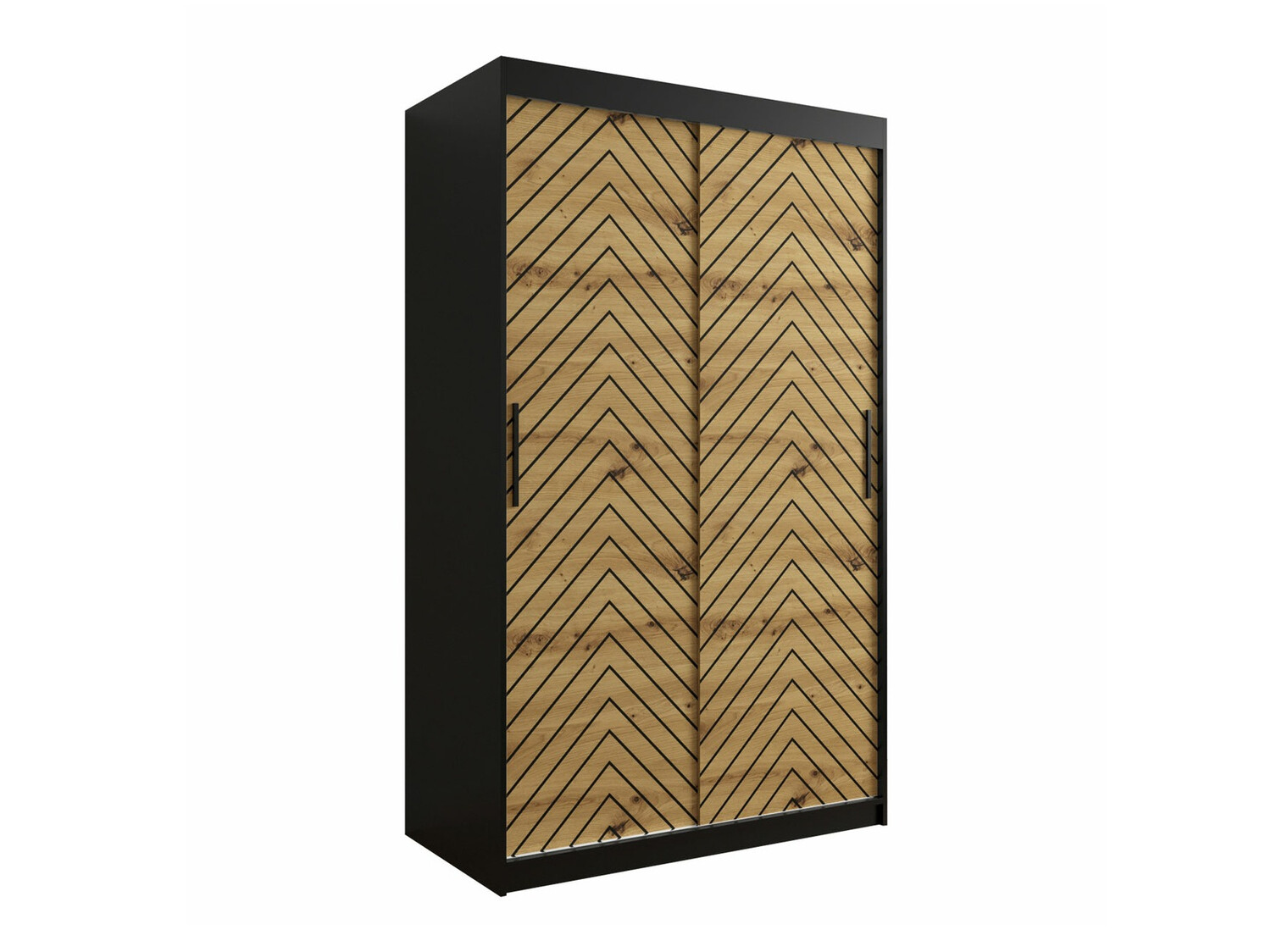 Ormar Hartford 308 (Crno + Artisan hrast)