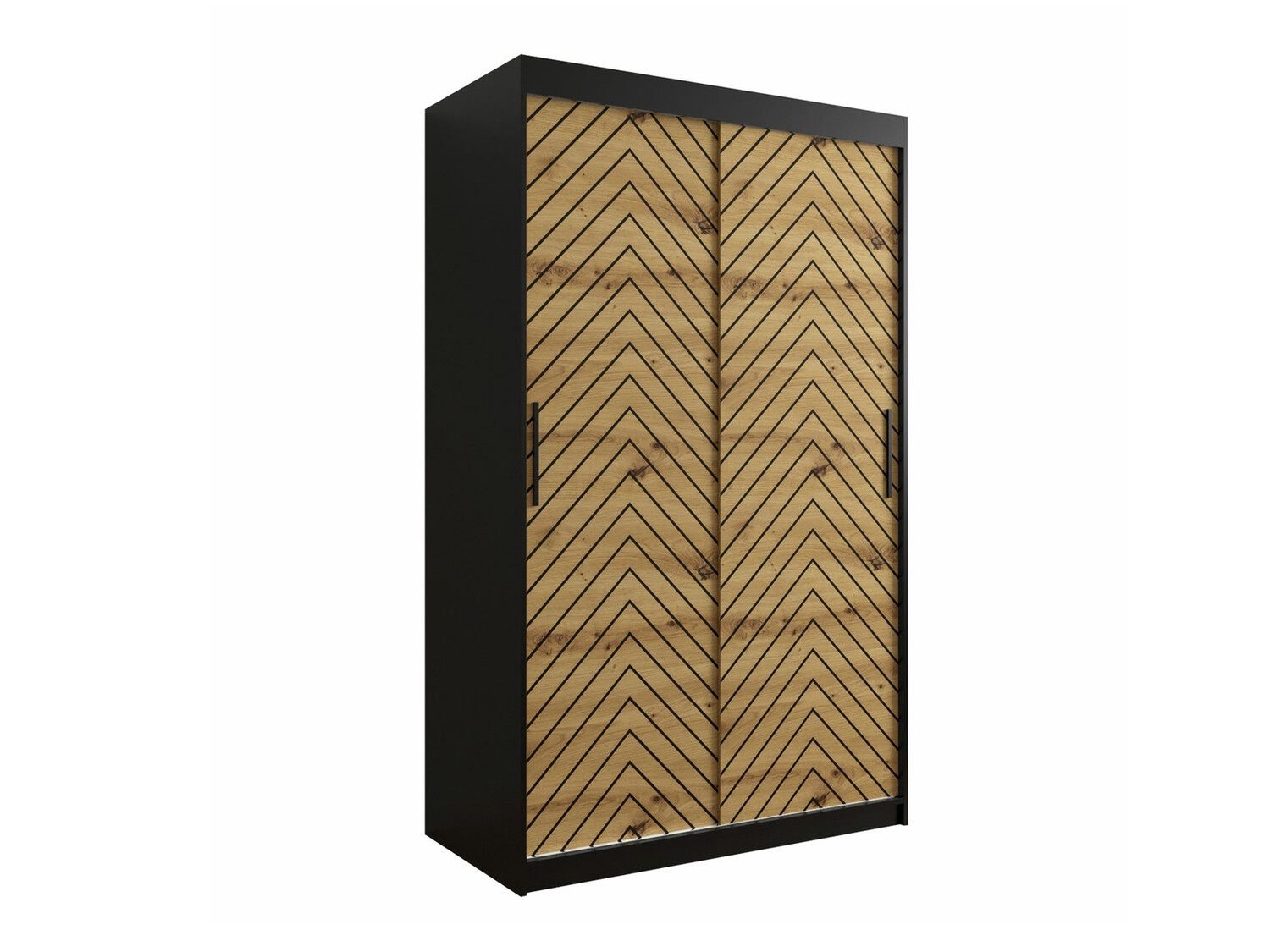 Ormar Hartford 308 (Crno + Artisan hrast)