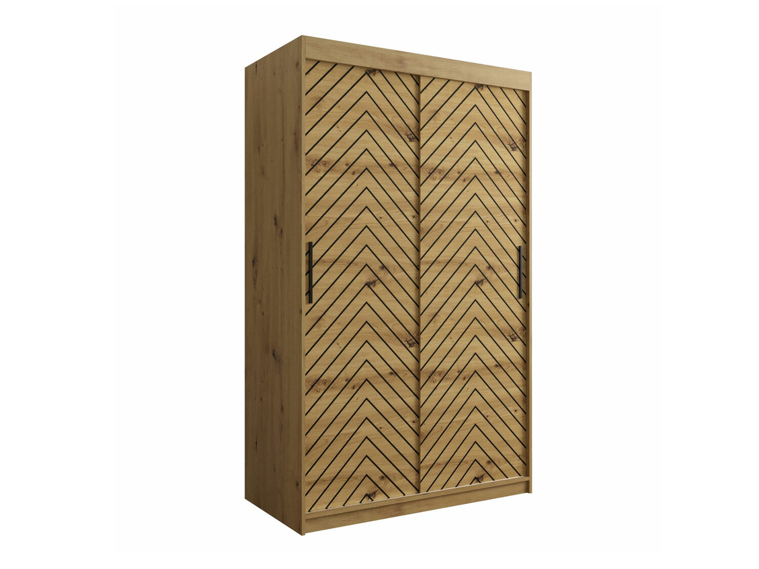 Ormar Hartford 308 (Zanatski hrast + Crno)