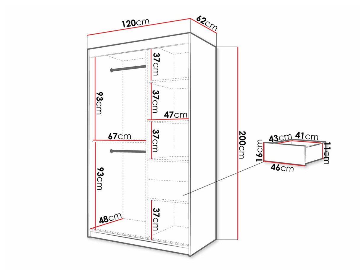Ormar Hartford 309 (Crno + Zanatski hrast)