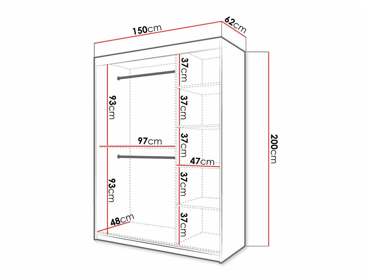 Ormar Hartford 310 (Belo + Crno)