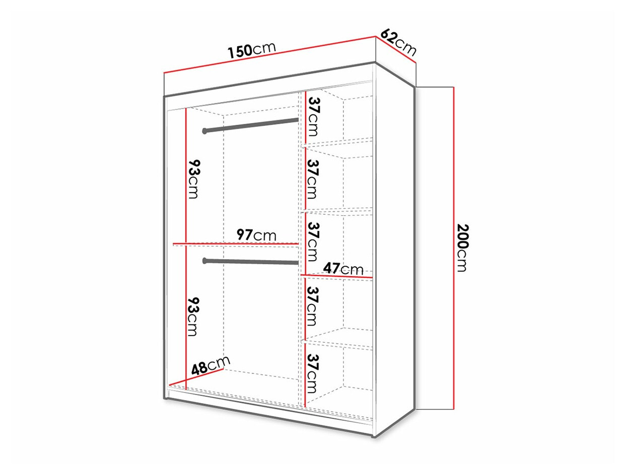 Ormar Hartford 310 (Crno + Zanatski hrast)