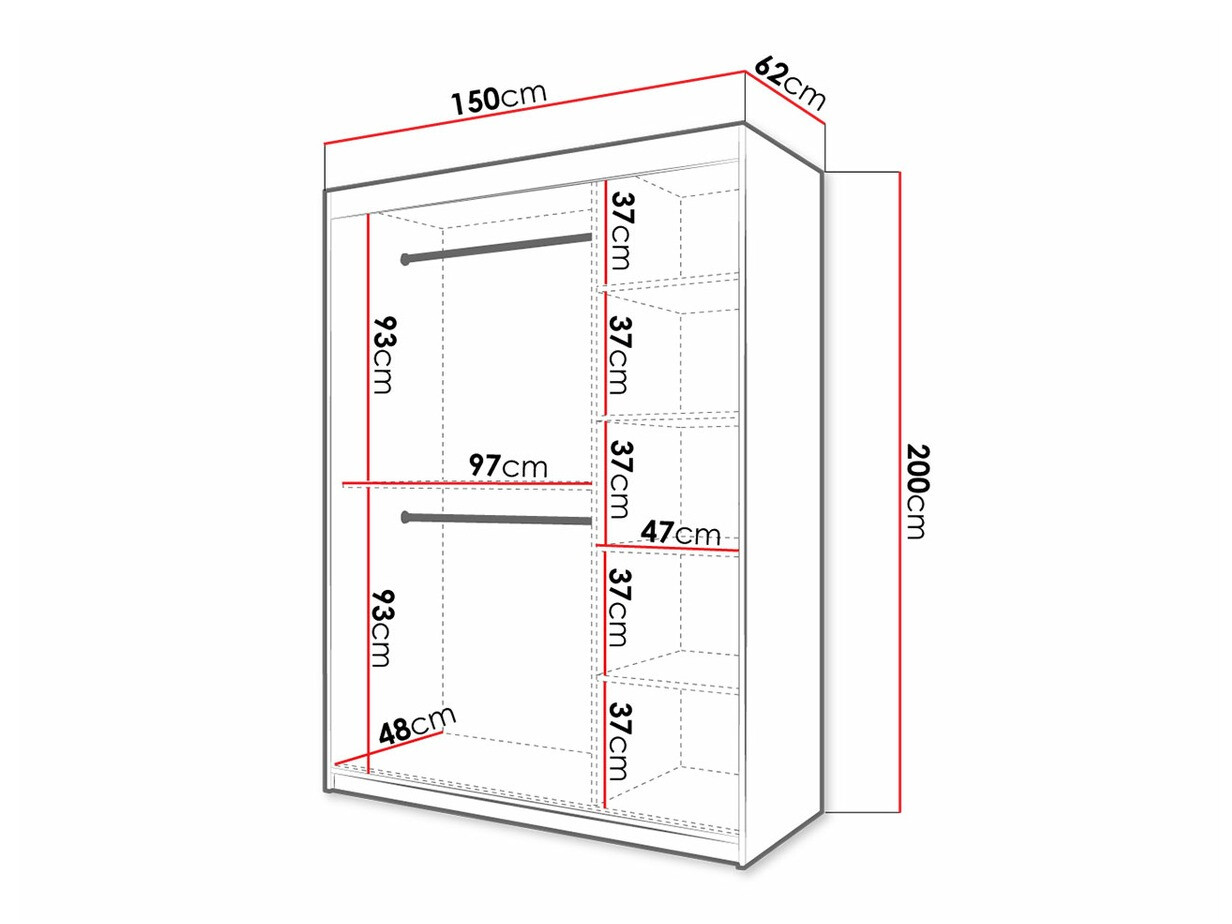 Ormar Hartford 311 (Belo + Crno)