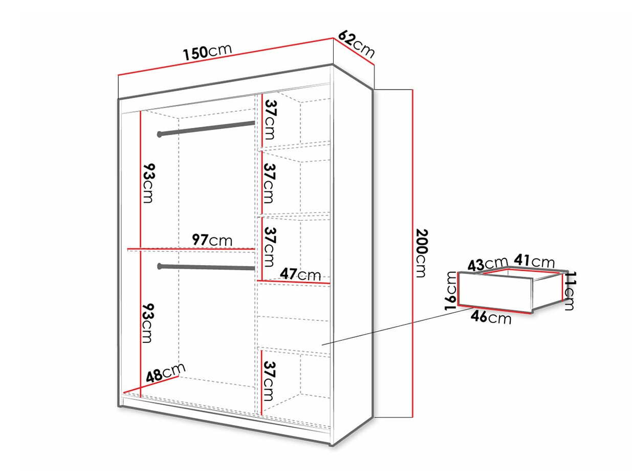 Ormar Hartford 311 (Belo + Crno)