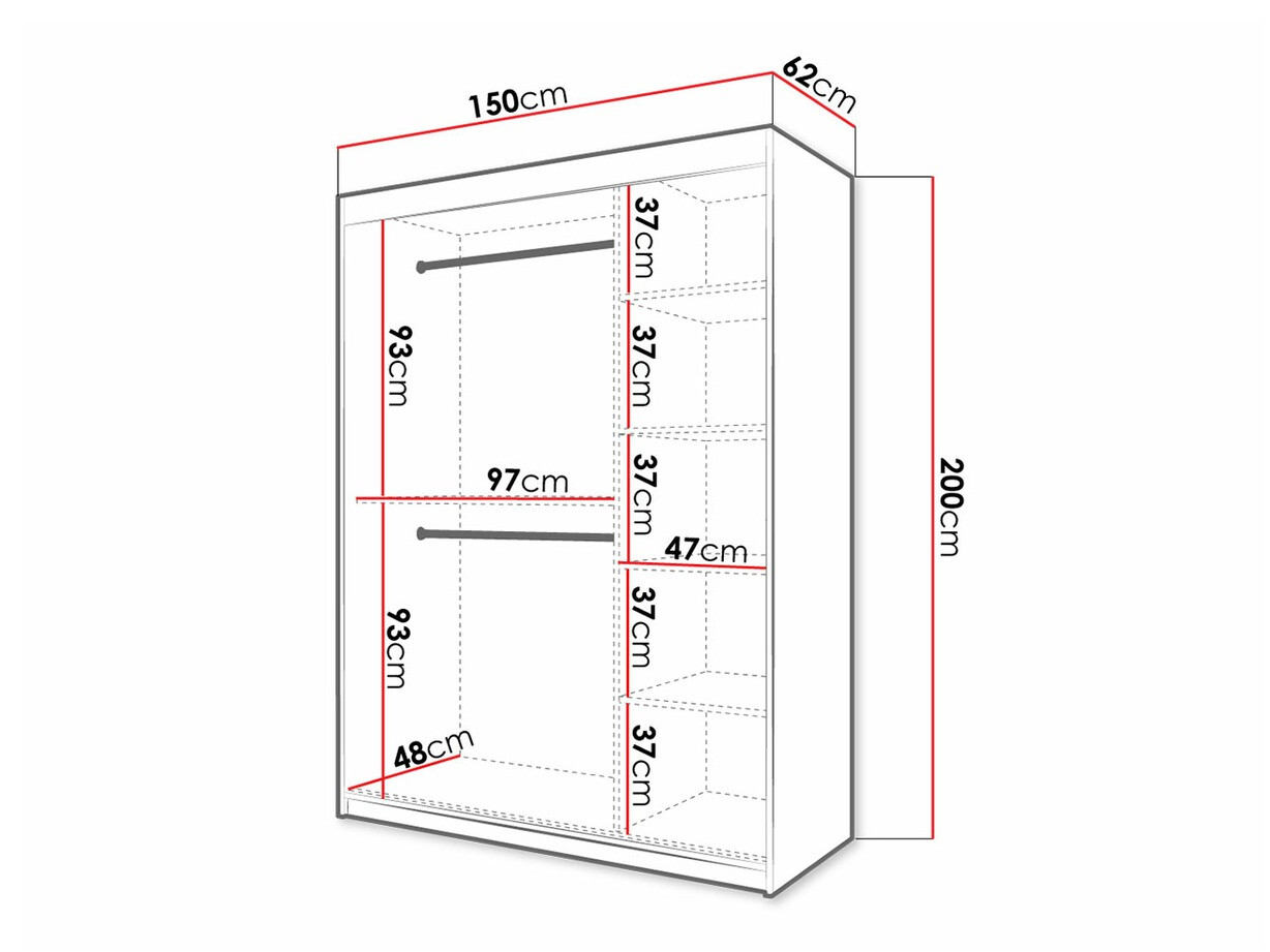 Ormar Hartford 311 (Crno + Zanatski hrast)