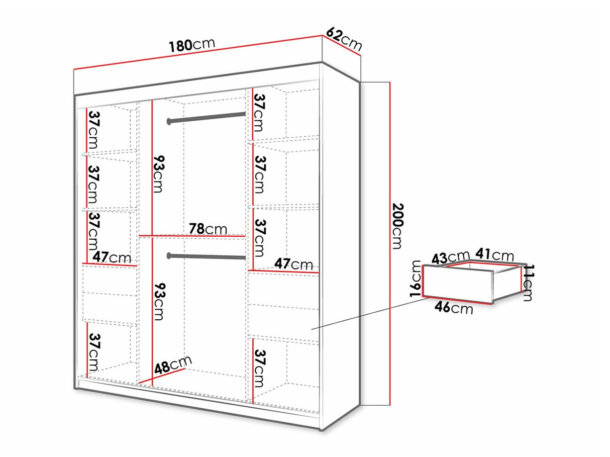 Ormar Hartford 312 (Crno + Zanatski hrast)