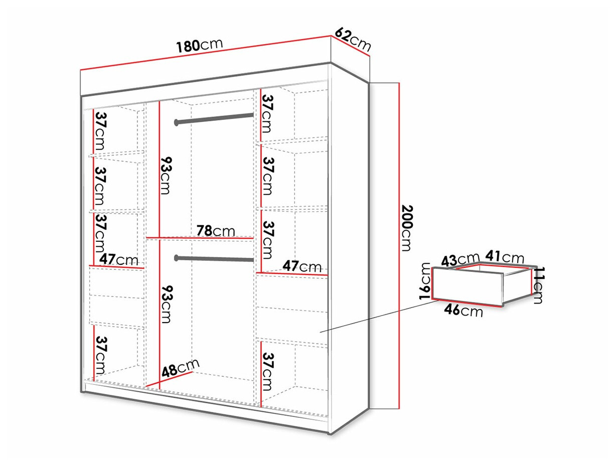 Ormar Hartford 313 (Belo + Crno)