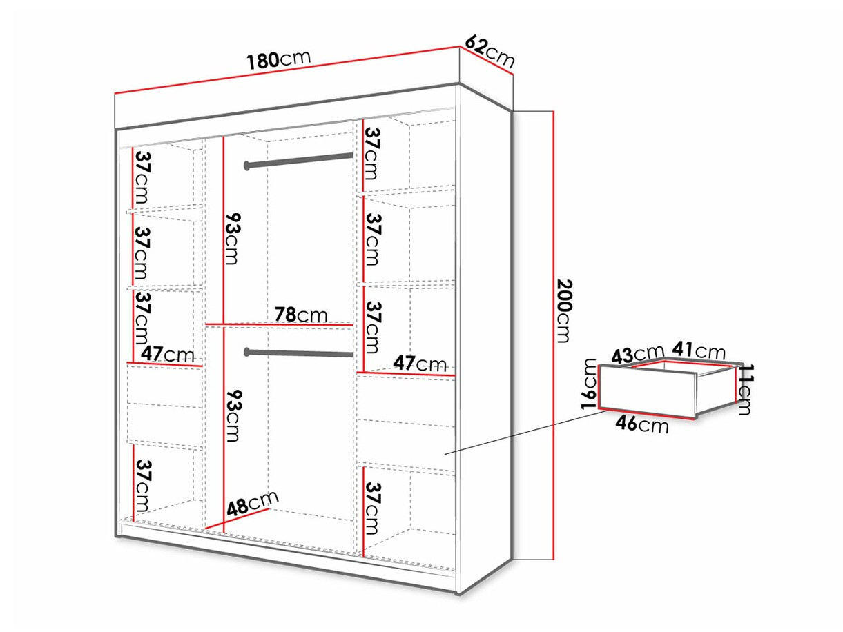 Ormar Hartford 313 (Crno + Zanatski hrast)