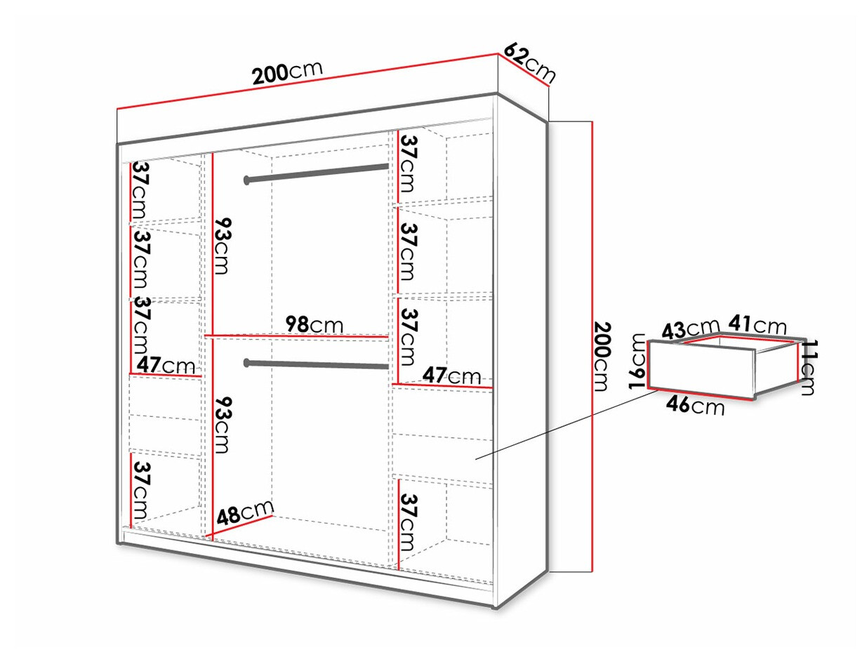 Ormar Hartford 314 (Belo + Crno)
