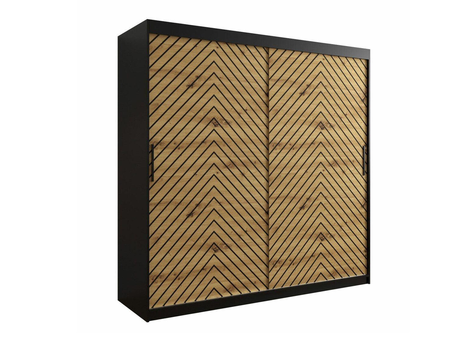 Ormar Hartford 314 (Crno + Artisan hrast)