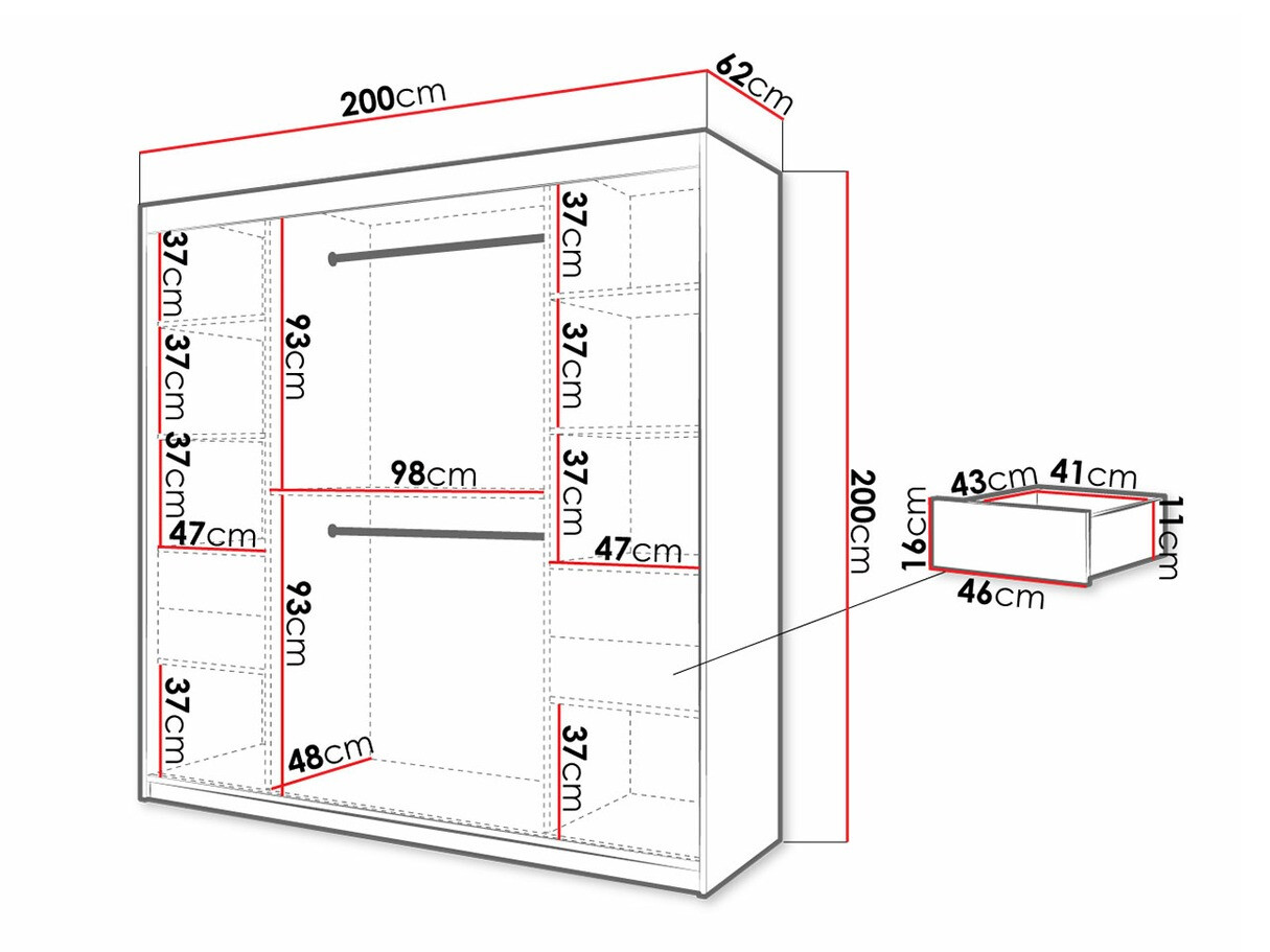 Ormar Hartford 314 (Crno + Zanatski hrast)