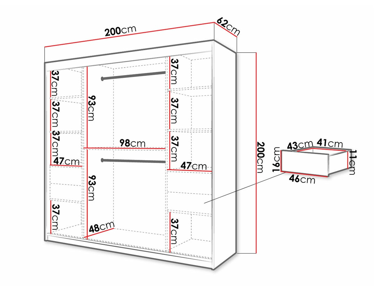 Ormar Hartford 315 (Crno + Zanatski hrast)