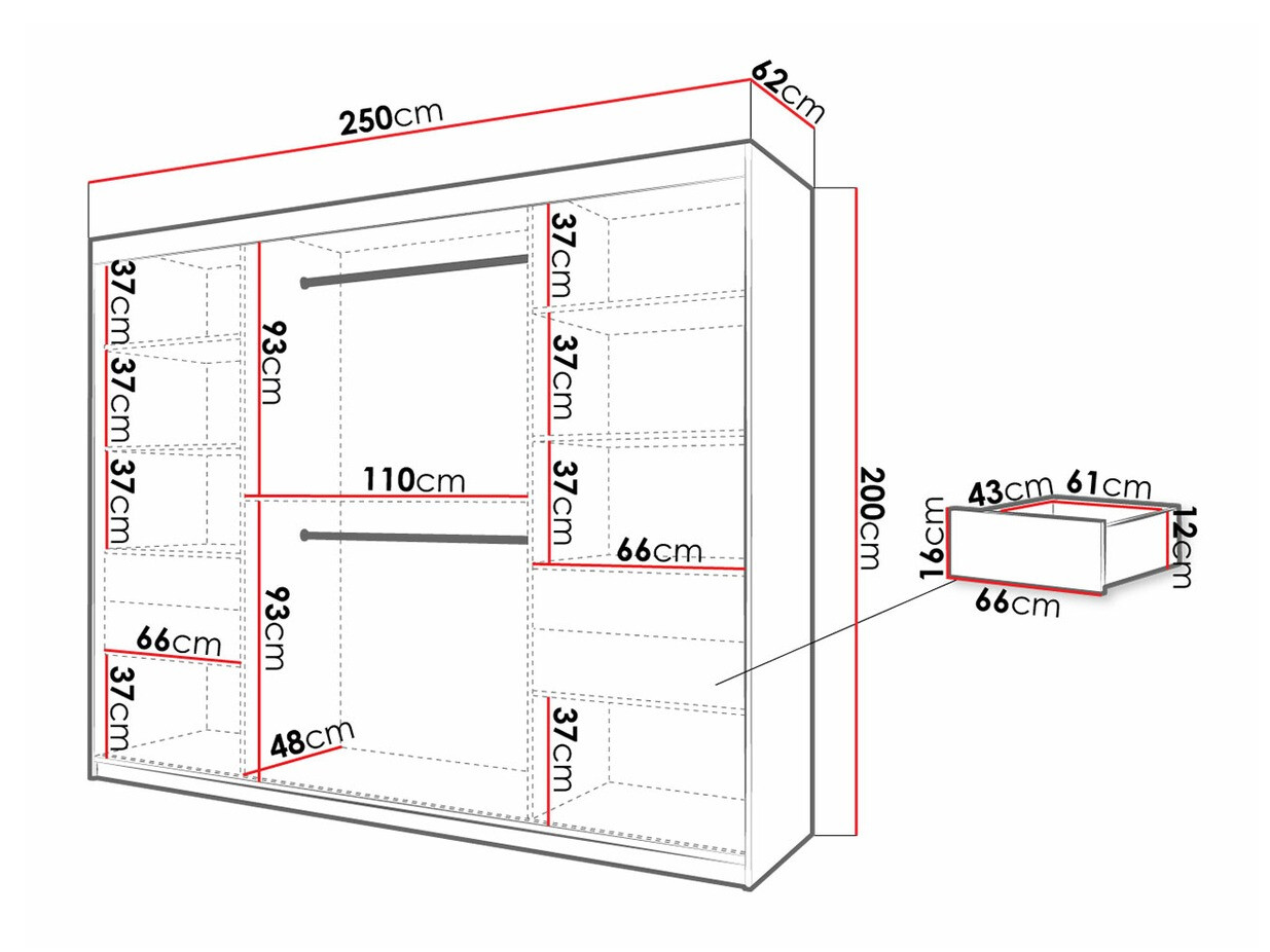 Ormar Hartford 317 (Belo + Crno)