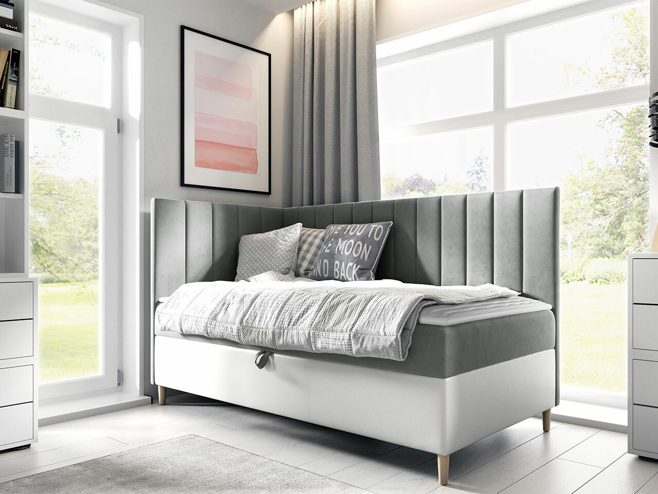 Boxspring krevet Lucus (Soft 017 + Fresh 14)