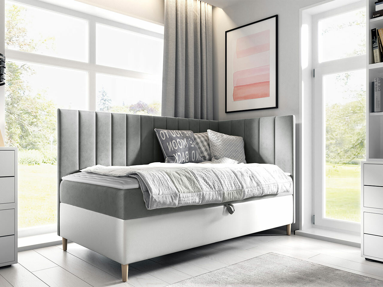 Boxspring krevet Lucus (Soft 017 + Fresh 14)
