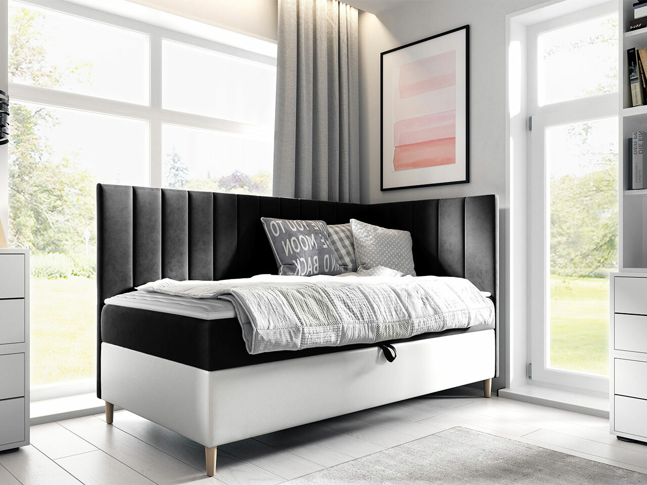 Boxspring krevet Lucus (Soft 017 + Fresh 17)
