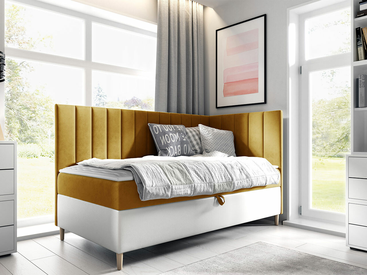 Boxspring krevet Lucus (Soft 017 + Fresh 37)