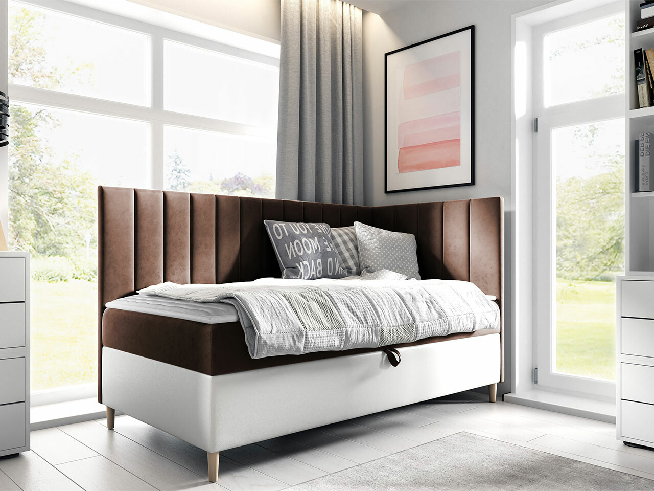 Boxspring krevet Lucus (Soft 017 + Fresh 4)