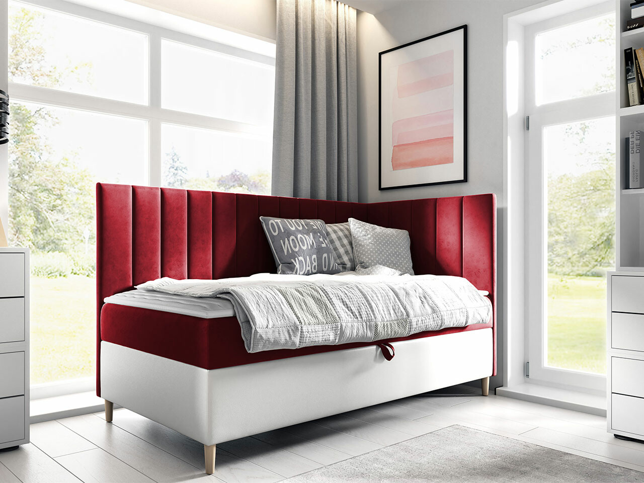 Boxspring krevet Lucus (Soft 017 + Fresh 8)