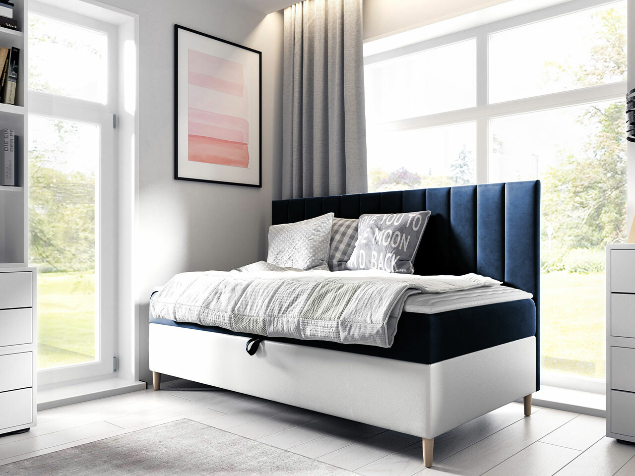 Boxspring krevet Lucus I (Soft 017 + Fresh 11)