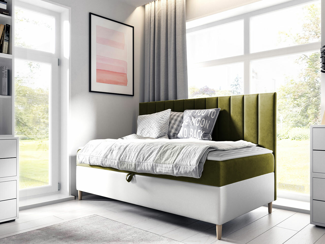 Boxspring krevet Lucus I (Soft 017 + Fresh 12)