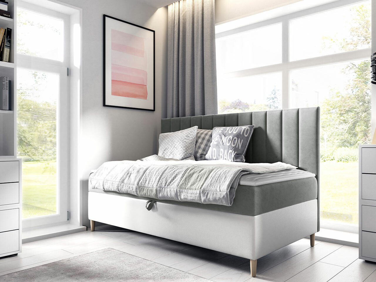Boxspring krevet Lucus I (Soft 017 + Fresh 14)