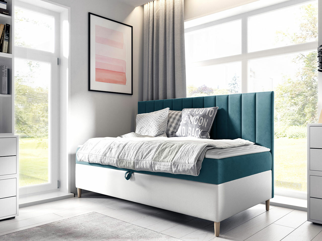 Boxspring krevet Lucus I (Soft 017 + Fresh 34)