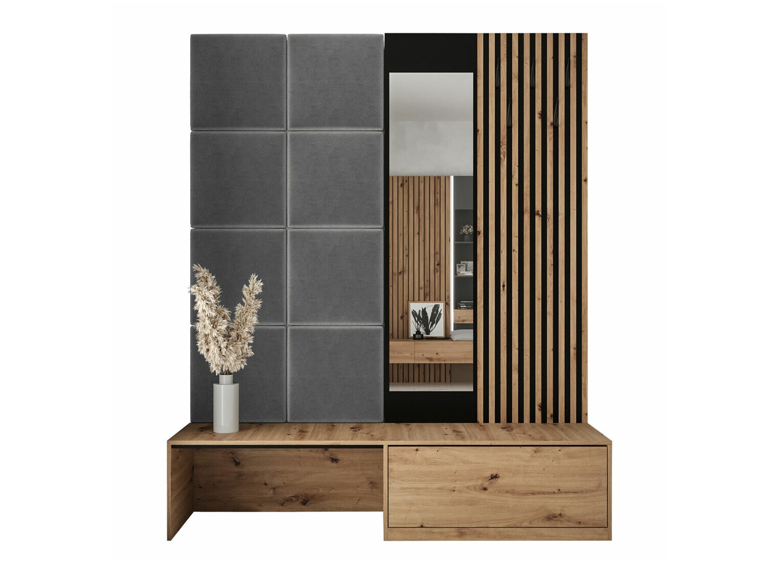 Set za hodnik Hartford 322 (Zanatski hrast + Manila 16)