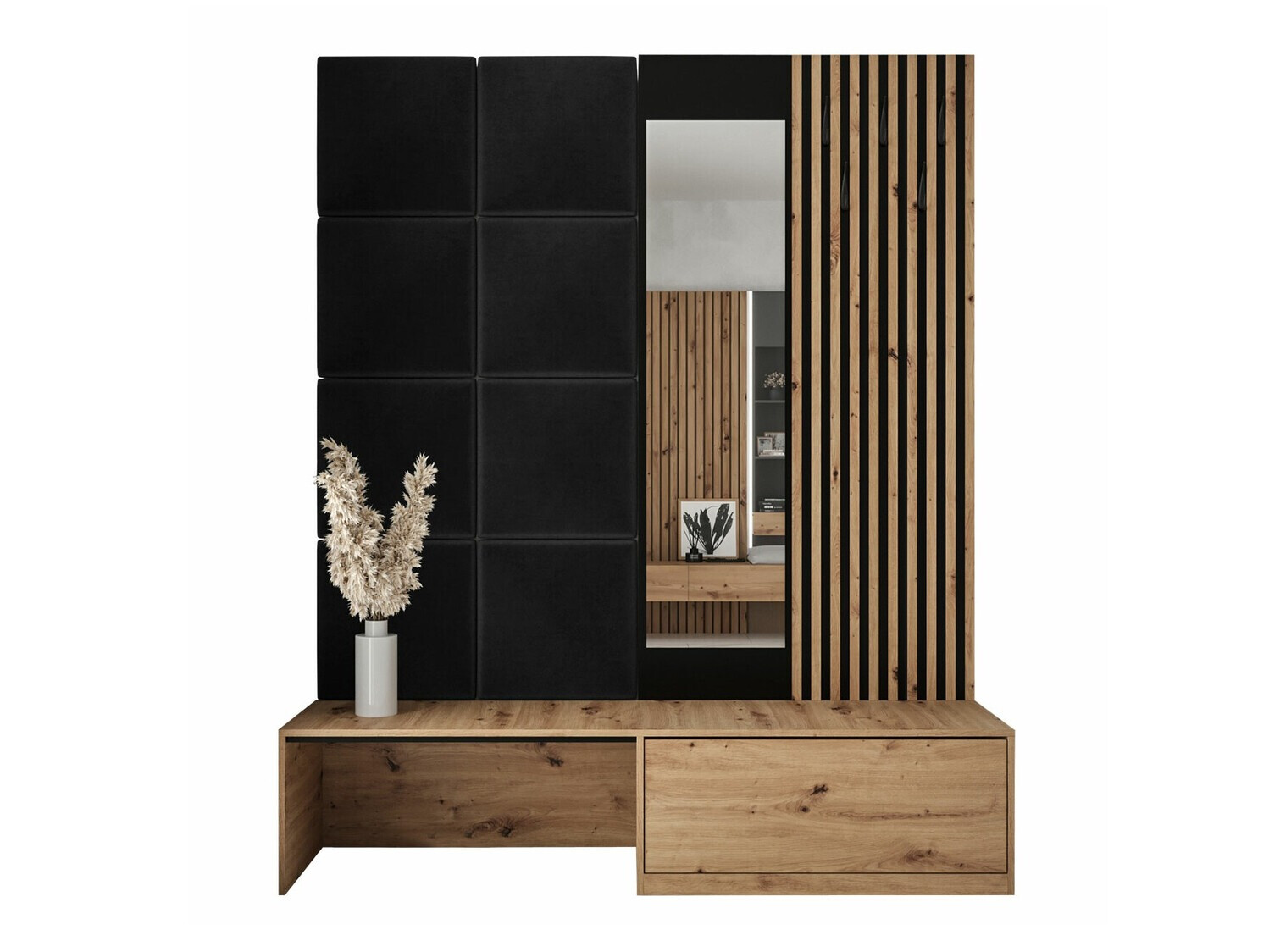 Set za hodnik Hartford 322 (Zanatski hrast + Manila 18)