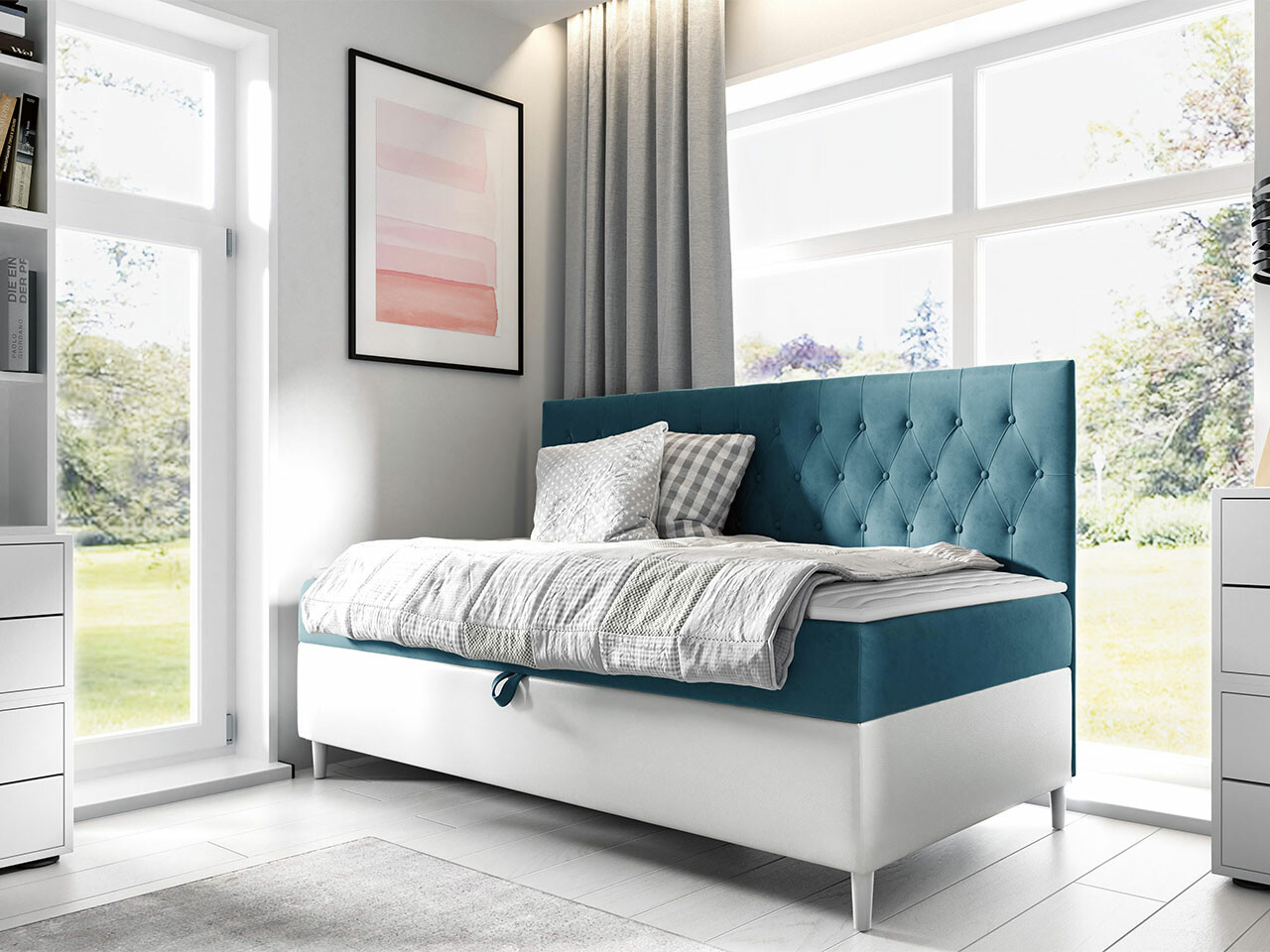 Boxspring krevet Lucus II (Soft 017 + Fresh 34)