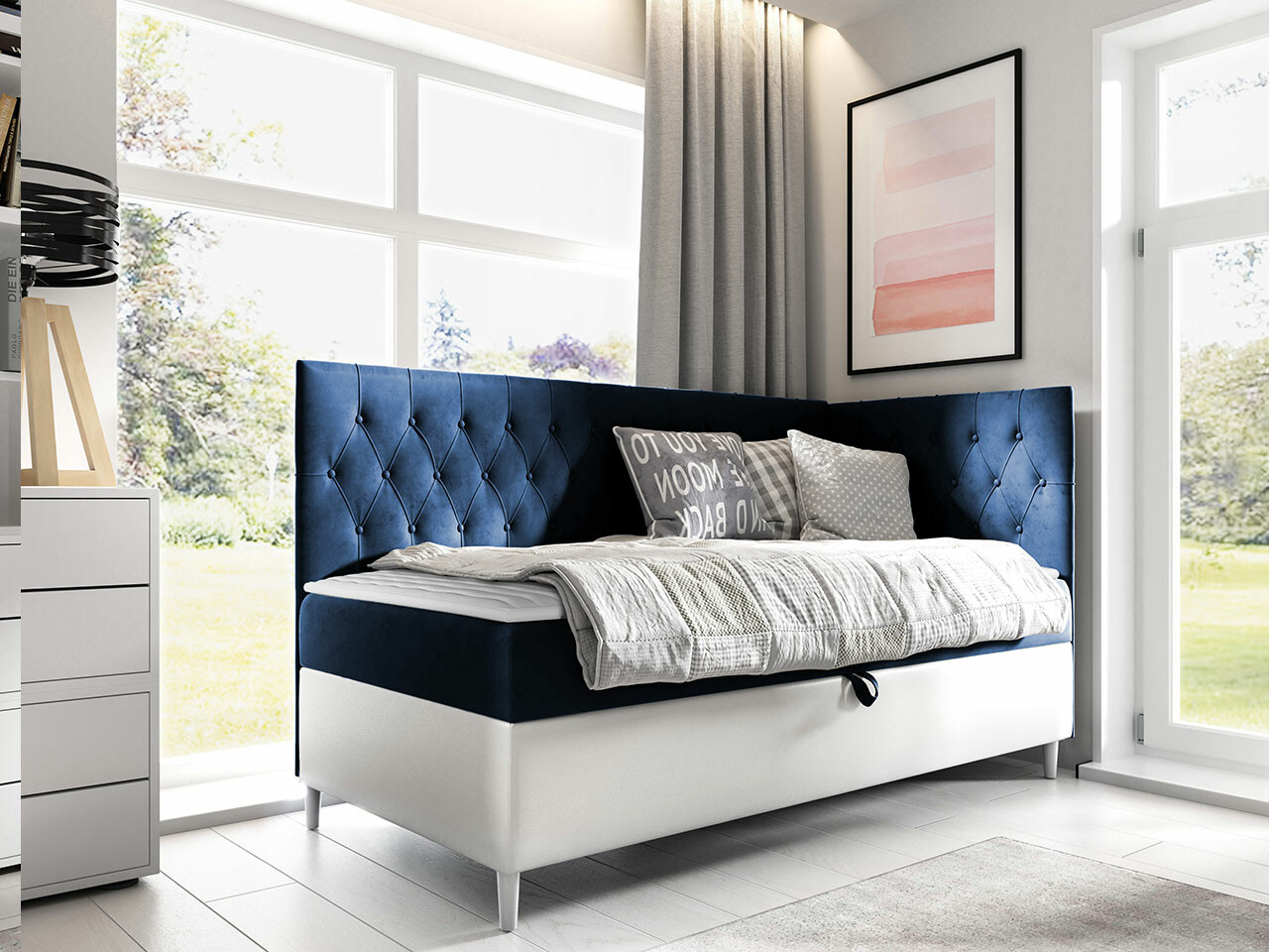 Boxspring krevet Baltimore 167 (Soft 017 + Fresh 11)