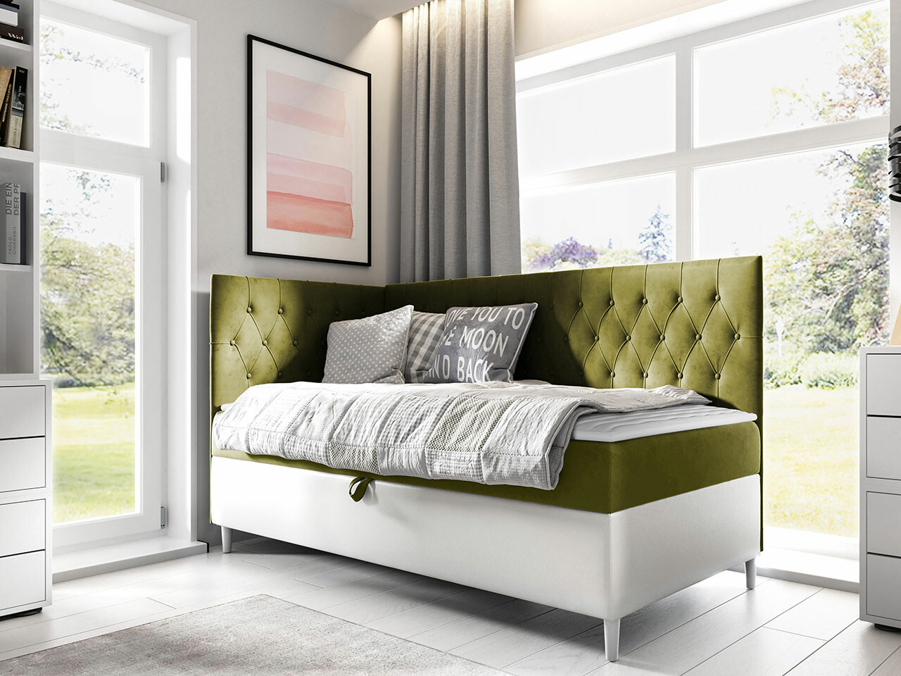 Boxspring krevet Baltimore 167 (Soft 017 + Fresh 12)