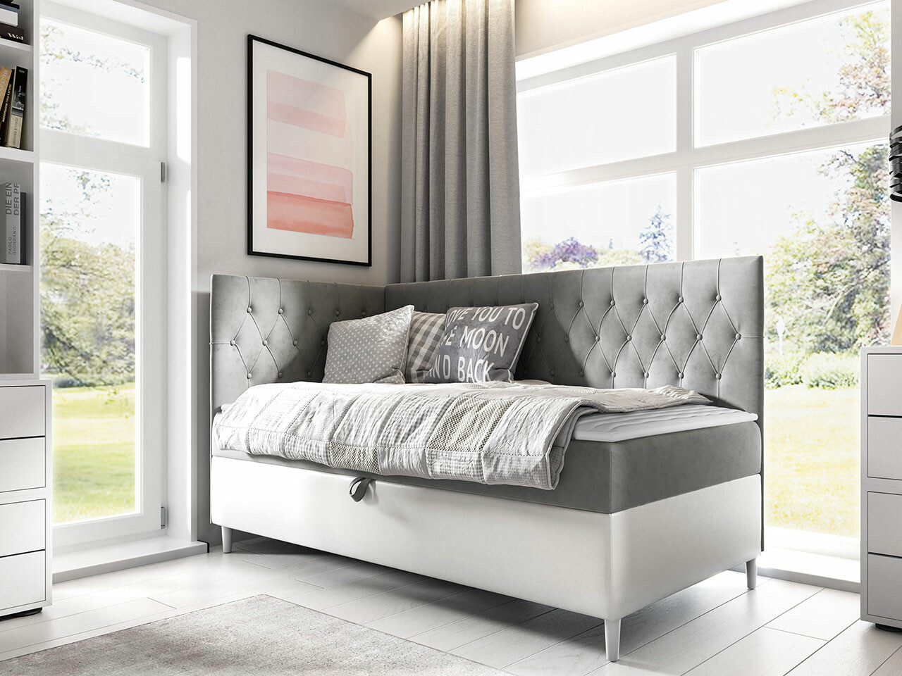 Boxspring krevet Baltimore 167 (Soft 017 + Fresh 14)