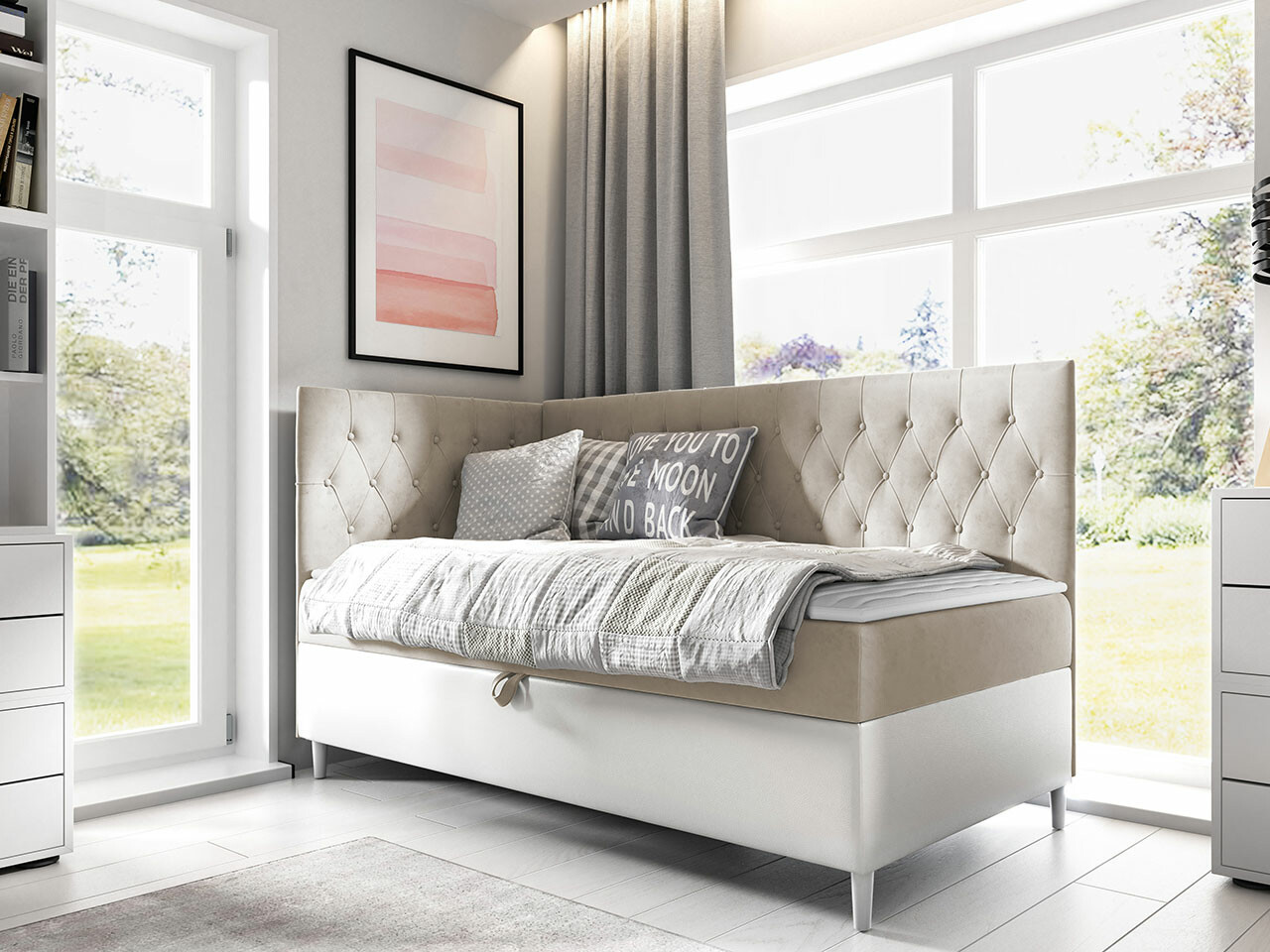 Boxspring krevet Baltimore 167 (Soft 017 + Fresh 1)