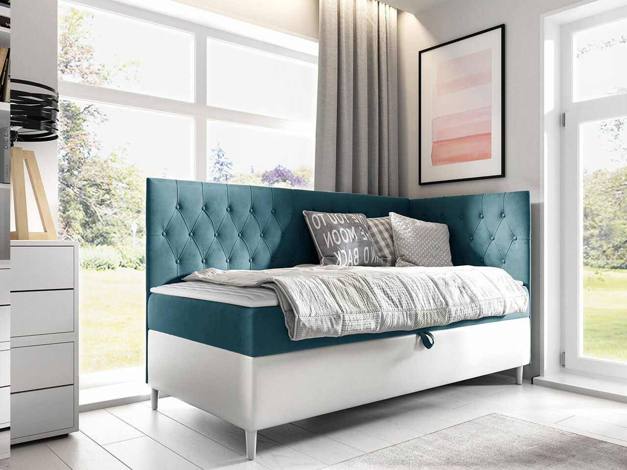 Boxspring krevet Baltimore 167 (Soft 017 + Fresh 34)