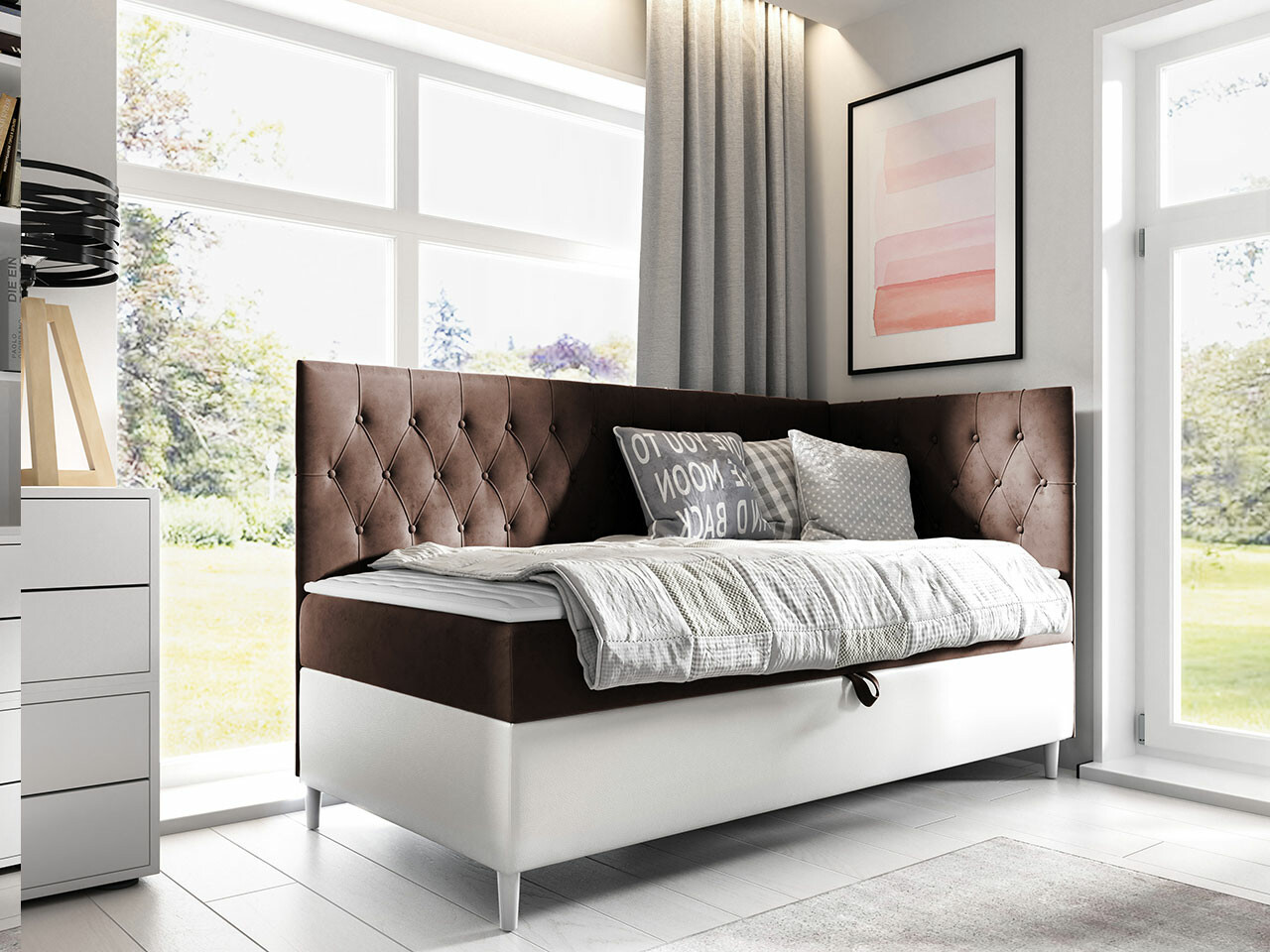 Boxspring krevet Baltimore 167 (Soft 017 + Fresh 4)