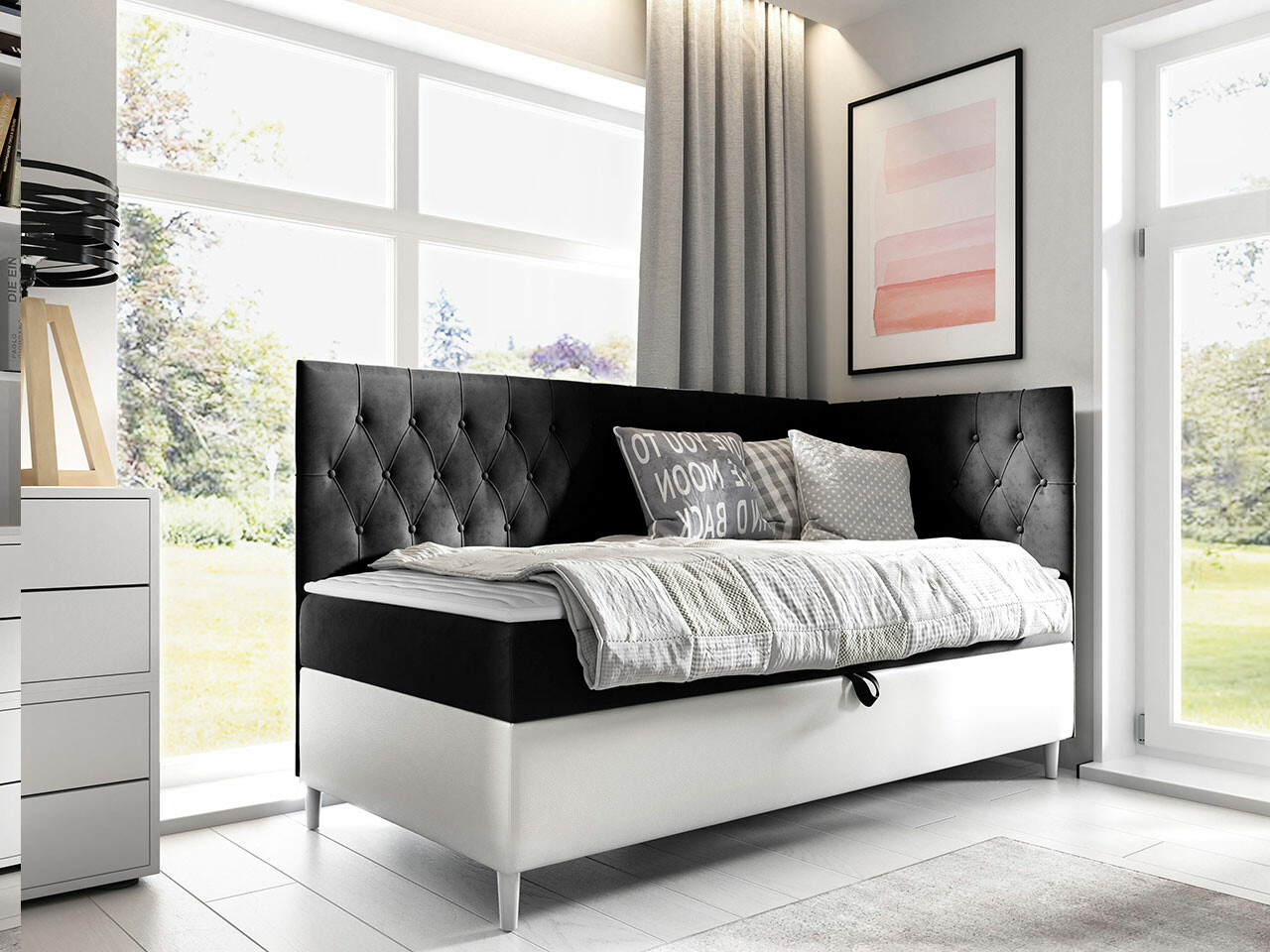 Boxspring krevet Lucus III (Soft 017 + Fresh 17)