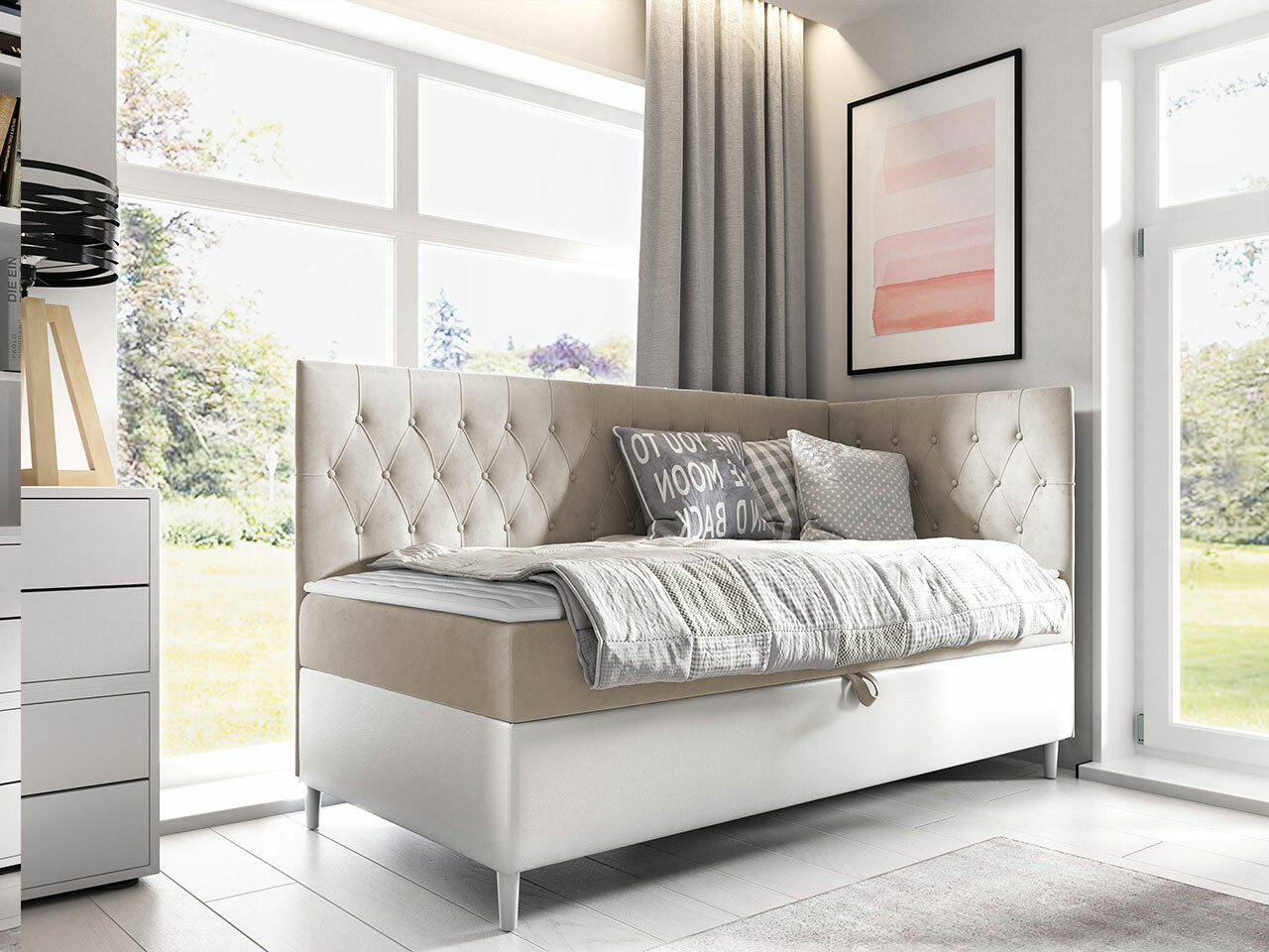 Boxspring krevet Lucus III (Soft 017 + Fresh 1)