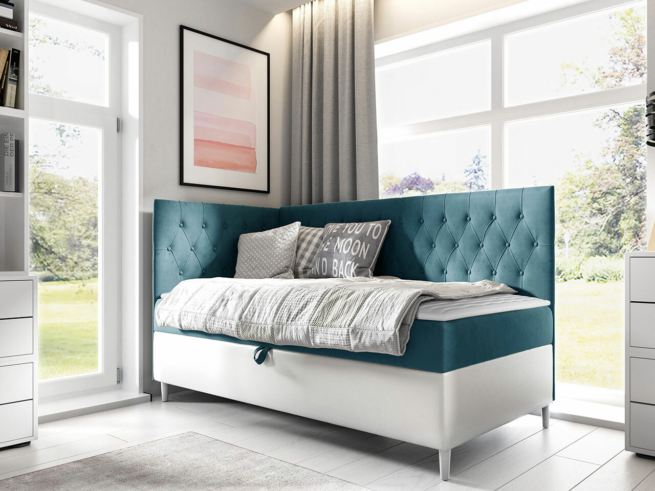 Boxspring krevet Lucus III (Soft 017 + Fresh 34)