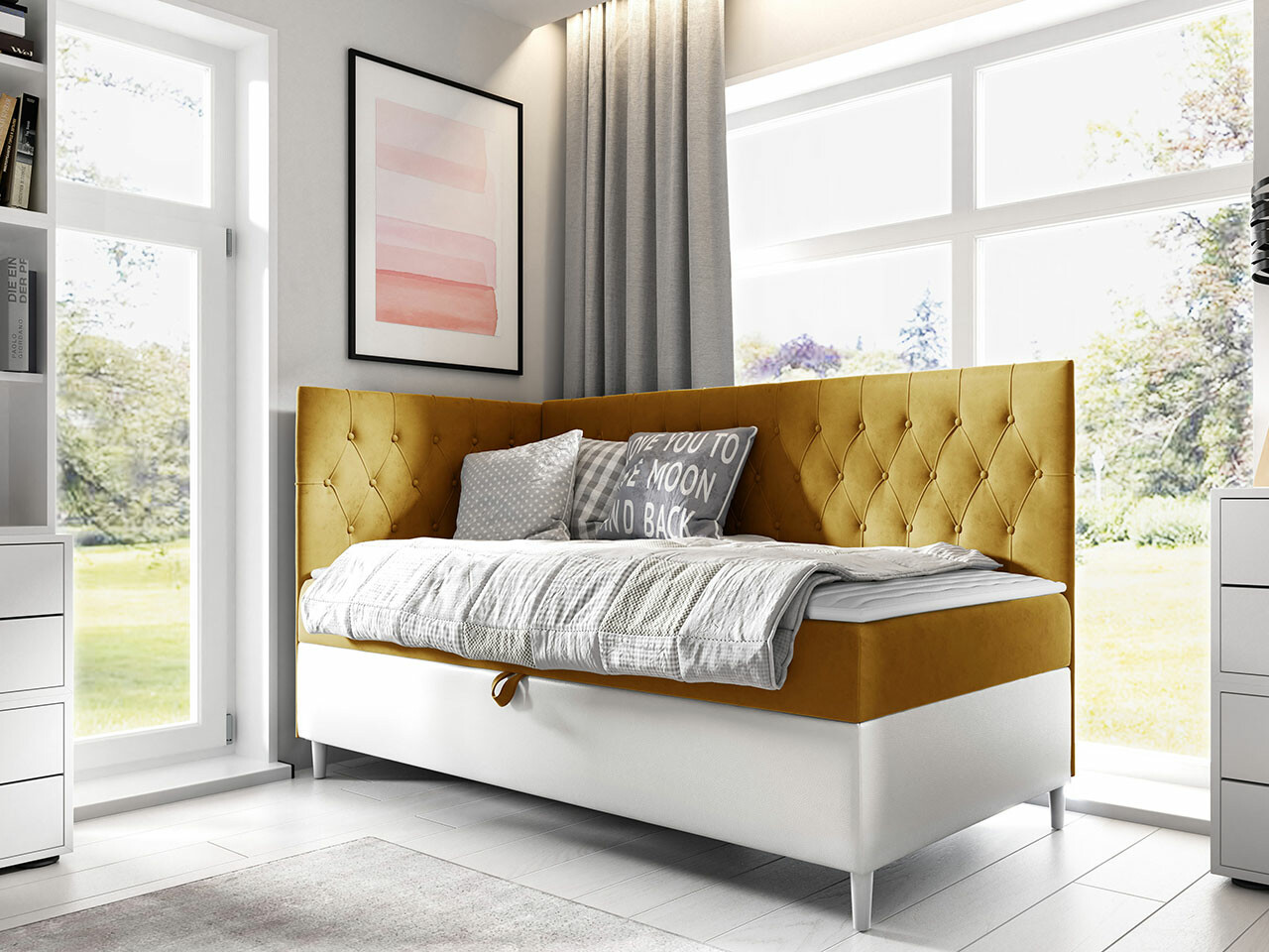 Boxspring krevet Lucus III (Soft 017 + Fresh 37)