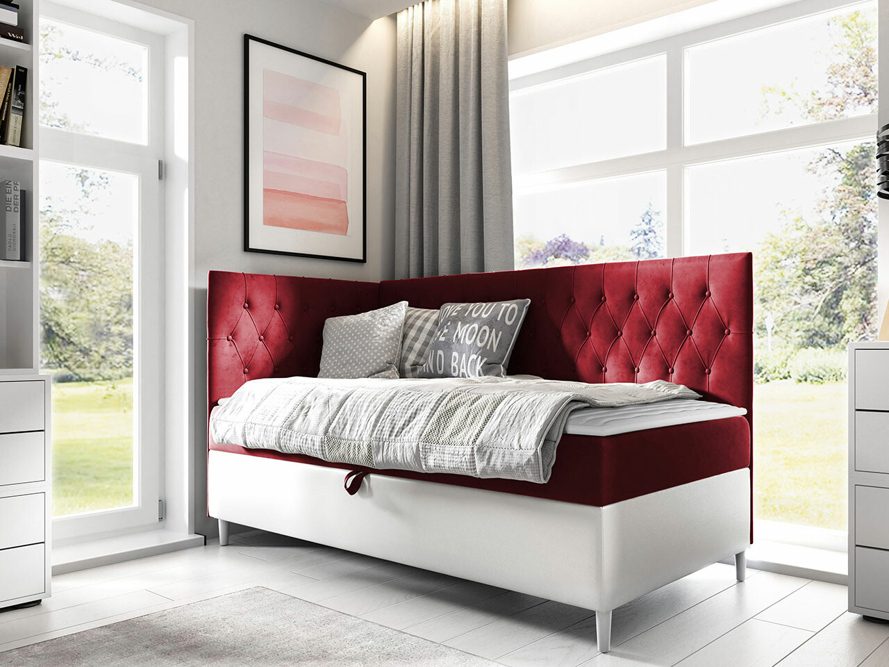 Boxspring krevet Lucus III (Soft 017 + Fresh 8)