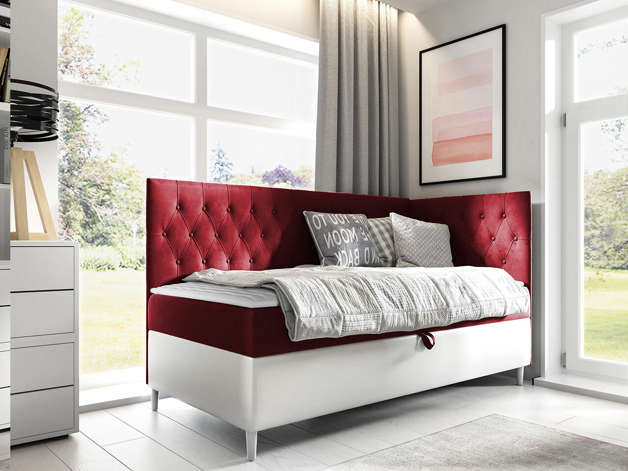 Boxspring krevet Lucus III (Soft 017 + Fresh 8)