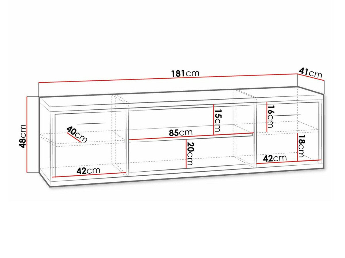 TV sto Etrmoni 111 (Svetlo drvo + Hrast)