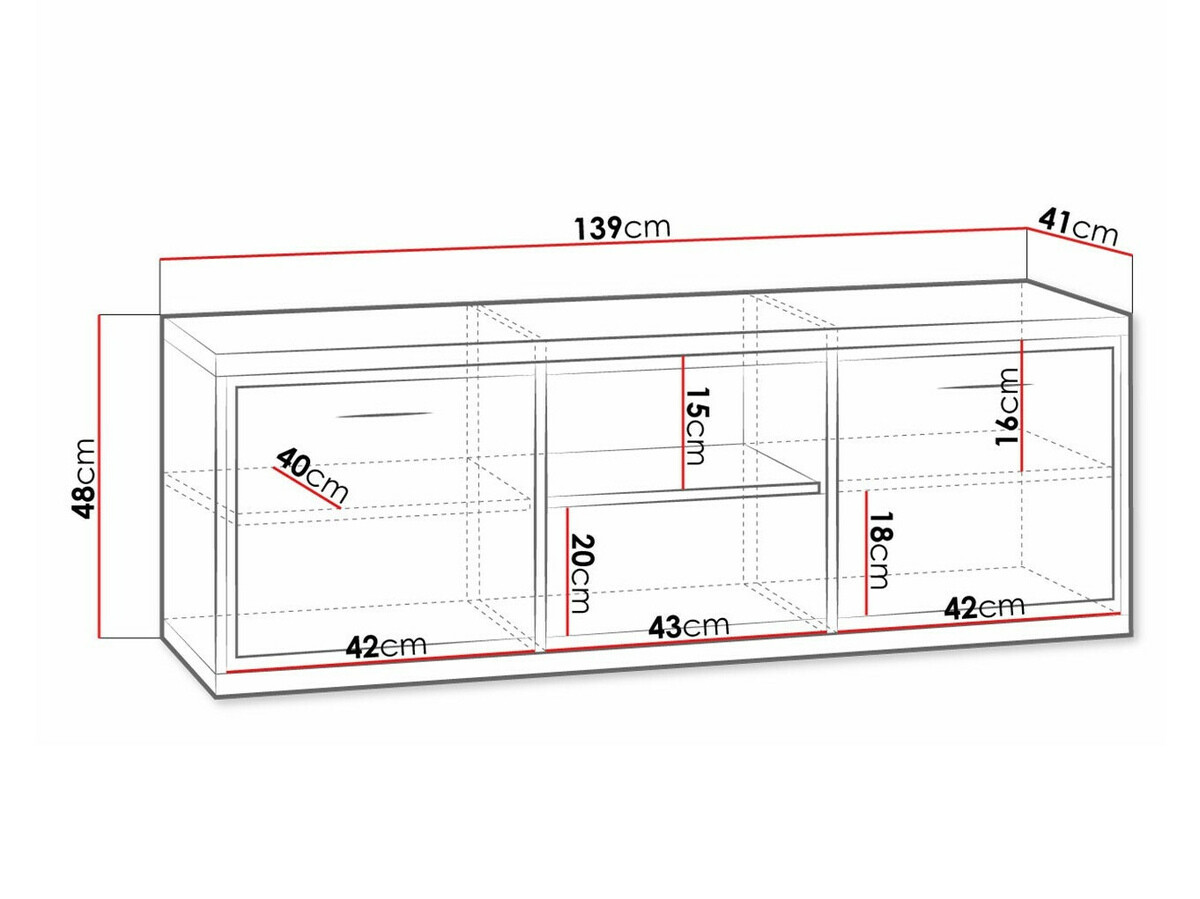 TV sto Etrmoni 112 (Svetlo drvo + Hrast)