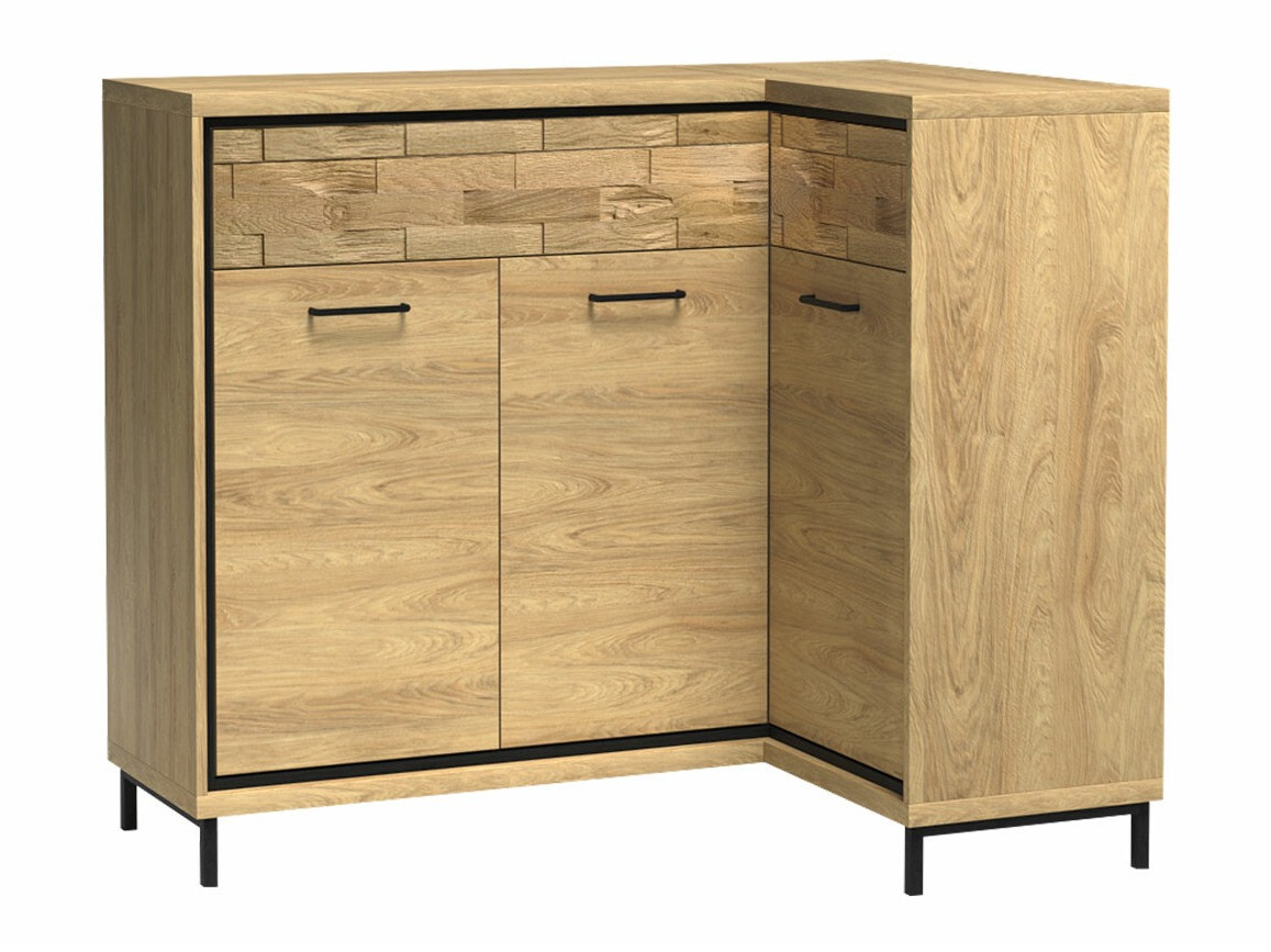 Ugaona komoda Etrmoni 106 (Svetlo drvo + Hrast)